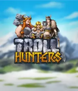 Step into the world of "Troll Hunters," where bold Viking warriors prepare to take on their foes. The logo shows a pair of Vikings, male and female, armed and ready, overlooking a chilly landscape. They exude strength and courage, reflecting the essence of the game's adventurous theme.